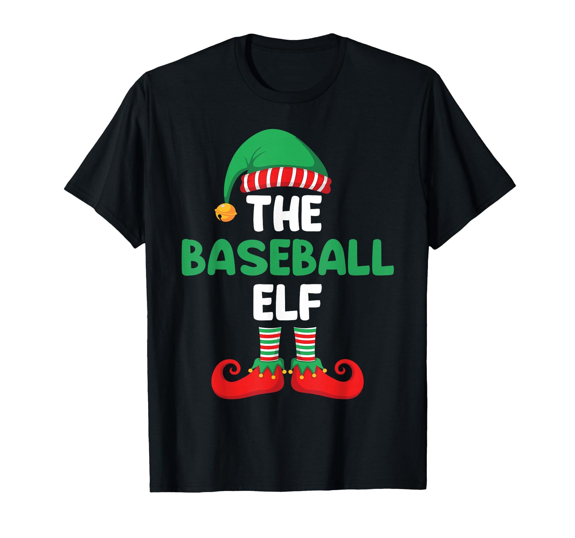 Baseball Elf Baseball Fan Mom Dad T-Shirt - Unique Graphic Men Women - T-Shirt, Sweatshirt, Hoodie