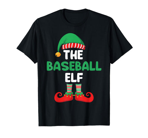Baseball Elf Baseball Fan Mom Dad T-Shirt - Unique Graphic Men Women - T-Shirt, Sweatshirt, Hoodie