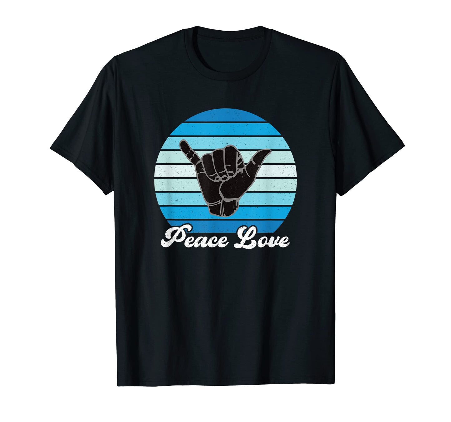 Peace Love Aloha Hawaii Hi Shaka T-Shirt - Custom Art Print Men Women - T-Shirt, Sweatshirt, Hoodie