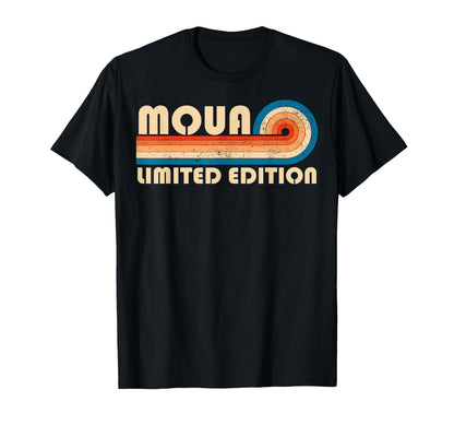 Moua 70S 80S Sunset Stripe T-Shirt - Trendy Graphic for Adults - T-Shirt, Sweatshirt, Hoodie