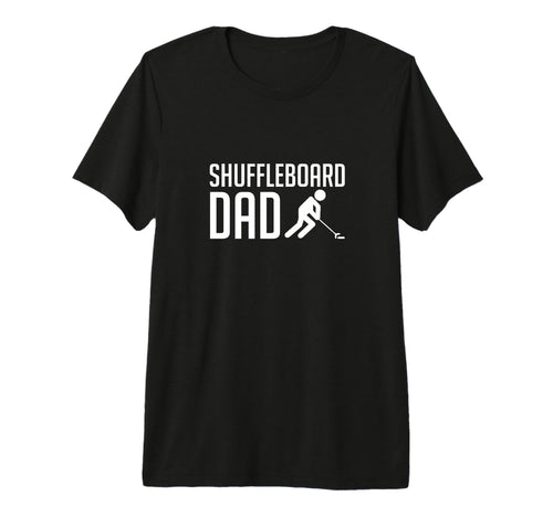 Mens Shuffleboard Dad Player Fathers Day T-Shirt - Custom Art Print Unisex - T-Shirt, Sweatshirt, Hoodie