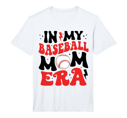 Mens My Baseball Mom Era Groovy T-Shirt - Novelty Apparel for Adults - T-Shirt, Sweatshirt, Hoodie