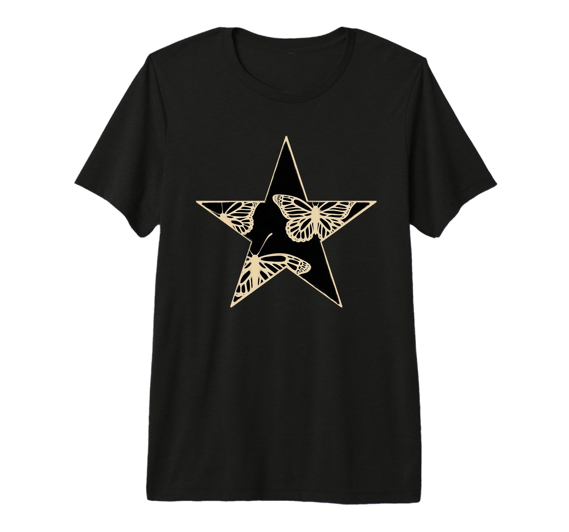 Star Stencil Graffiti Art Egirl Emo T-Shirt - Aesthetic Graphic for Adults - T-Shirt, Sweatshirt, Hoodie