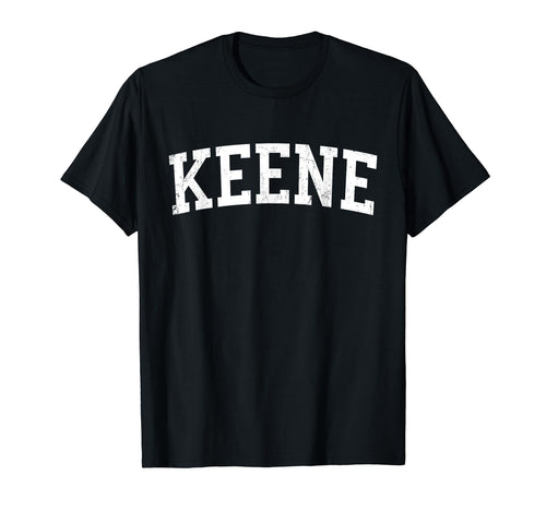 Keene Nh Distressed White Varsity T-Shirt - Streetwear Style Unisex - T-Shirt, Sweatshirt, Hoodie