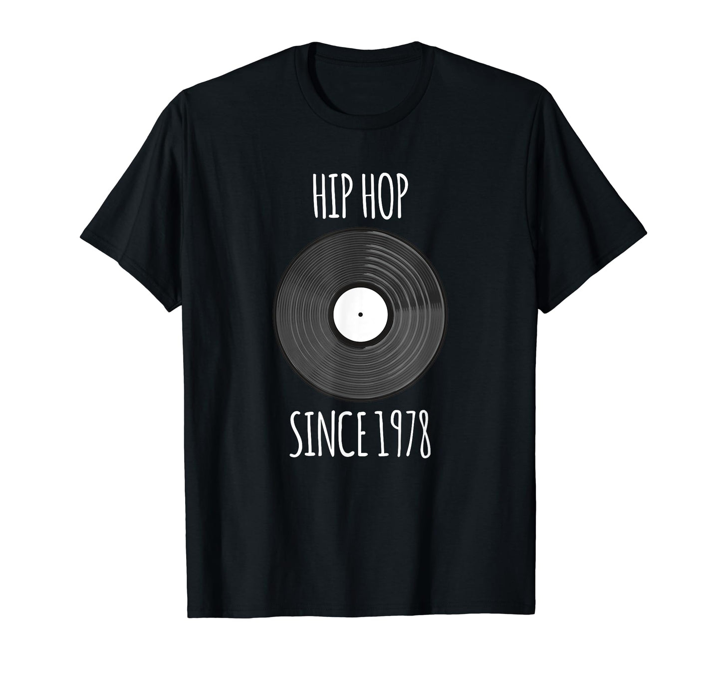 Old School Hip Hop Dj Vinyl Record T-Shirt - Unique Graphic for Adults - T-Shirt, Sweatshirt, Hoodie