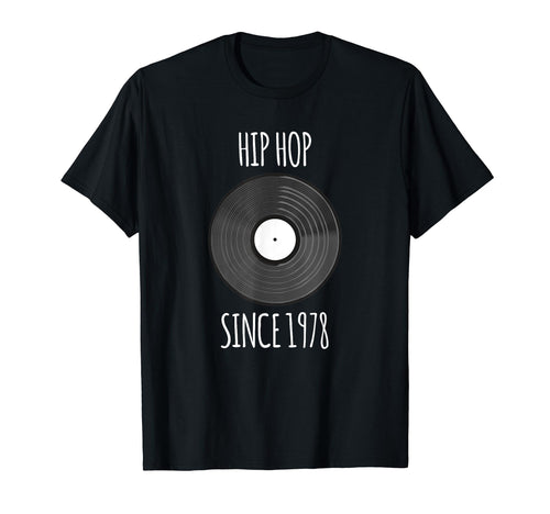 Old School Hip Hop Dj Vinyl Record T-Shirt - Unique Graphic for Adults - T-Shirt, Sweatshirt, Hoodie