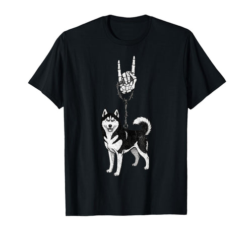 Siberian Husky Dog Mushing 90S Alt Metal T-Shirt - Trendy Graphic Men Women - T-Shirt, Sweatshirt, Hoodie