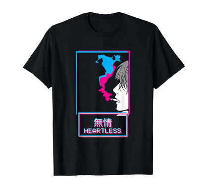 Heartless Anti Social Anime Japanese T-Shirt - Novelty Apparel Unisex - T-Shirt, Sweatshirt, Hoodie