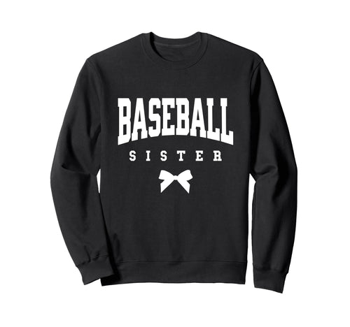Baseball Bow Baseball Sister Sweatshirt - Aesthetic Graphic Unisex - T-Shirt, Sweatshirt, Hoodie