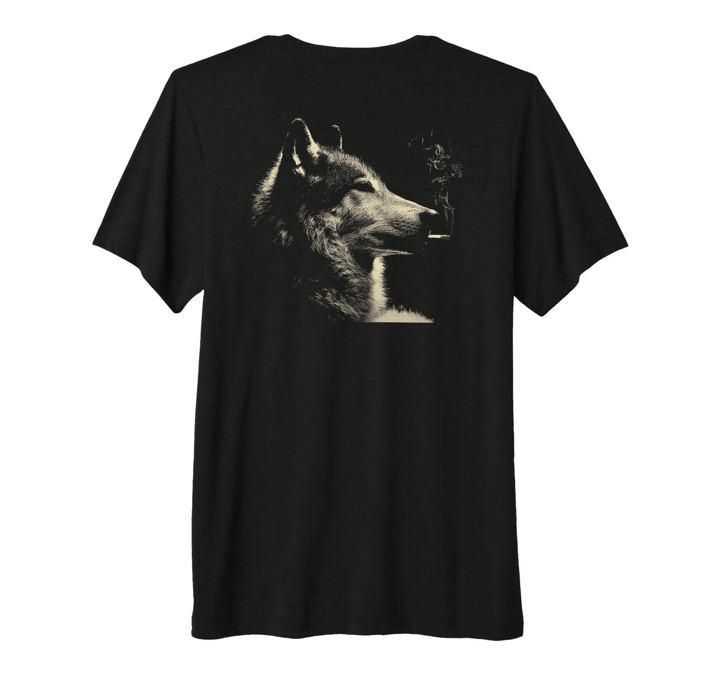 Wolf Smoking Cigarette Grunge Meme 90S T-Shirt - Novelty Apparel Men Women - T-Shirt, Sweatshirt, Hoodie