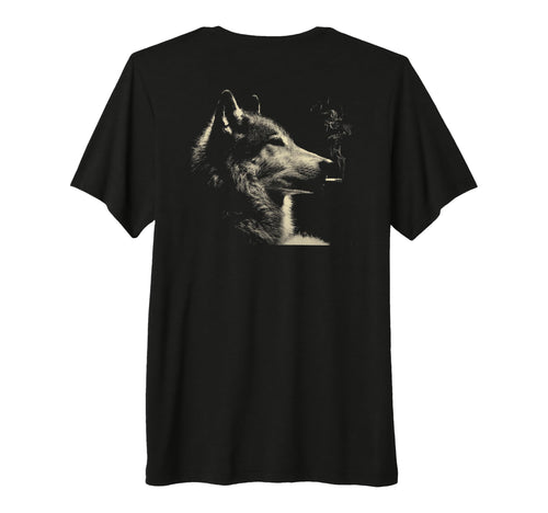 Wolf Smoking Cigarette Grunge Meme 90S T-Shirt - Novelty Apparel Men Women - T-Shirt, Sweatshirt, Hoodie