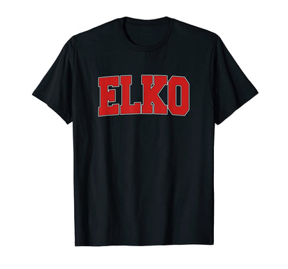Elko Nv Nevada Varsity Usa Sports T-Shirt - Novelty Apparel for Adults - T-Shirt, Sweatshirt, Hoodie