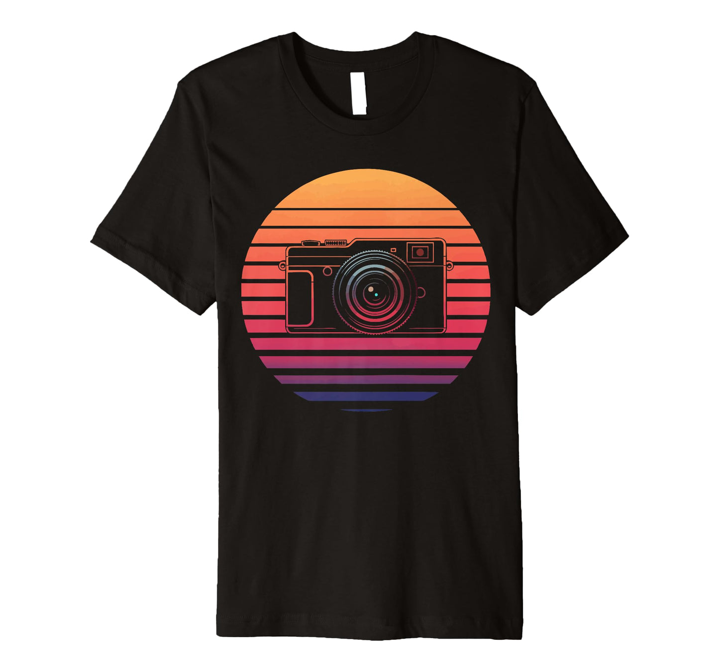 Sunset Camera Photography Lover Camera T-Shirt - Minimalist Print Unisex - T-Shirt, Sweatshirt, Hoodie