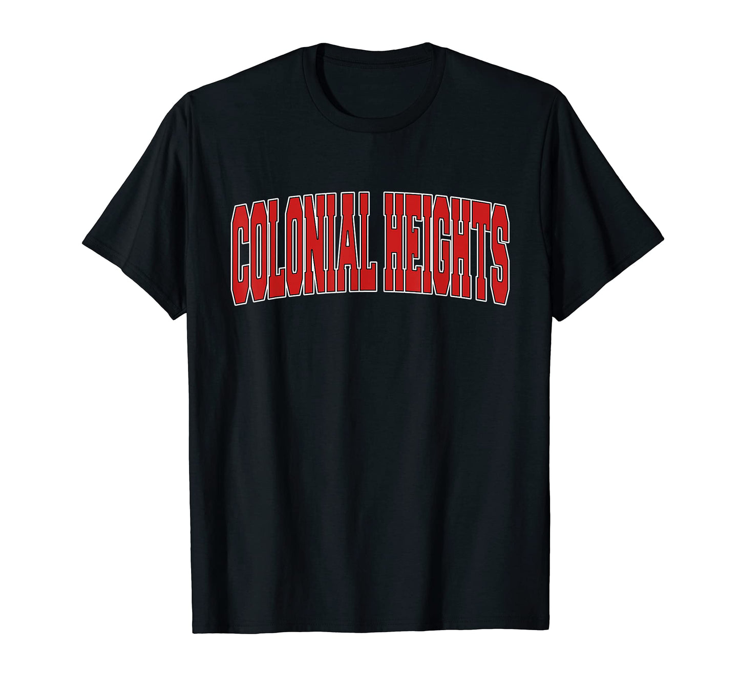 Colonial Heights Va Virginia Varsity T-Shirt - Minimalist Print for Adults - T-Shirt, Sweatshirt, Hoodie