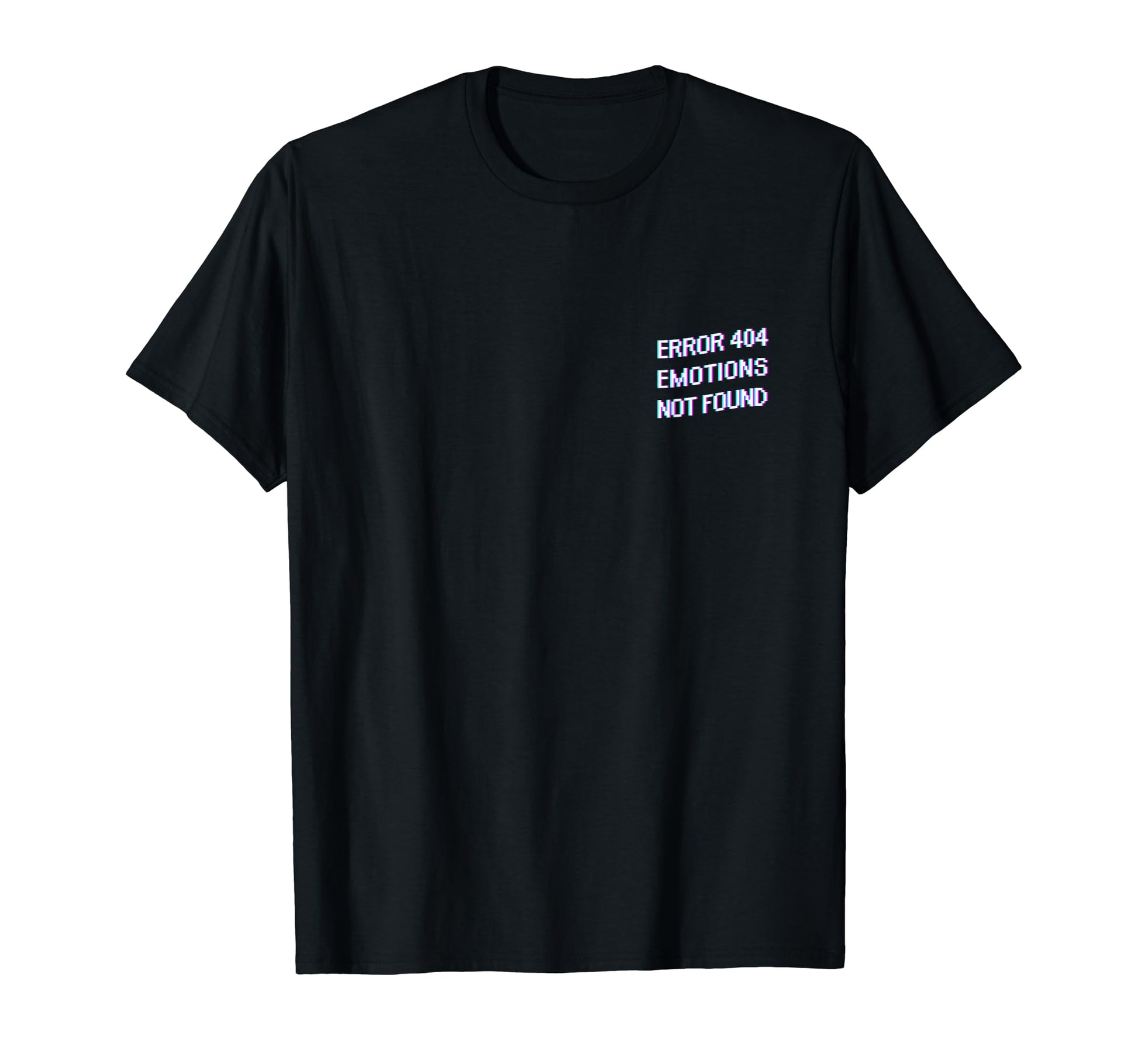 Sad Error 404 Emotions Not Found Vaporwave T-Shirt - Trendy Graphic Unisex - T-Shirt, Sweatshirt, Hoodie