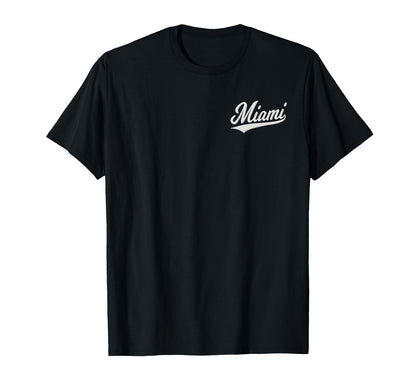 Miami Florida Varsity Script T-Shirt - Casual Everyday Wear for Adults - T-Shirt, Sweatshirt, Hoodie