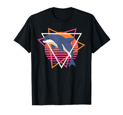 90S Art Ocean Animal Lover Vaporwave T-Shirt - Novelty Apparel Unisex - T-Shirt, Sweatshirt, Hoodie
