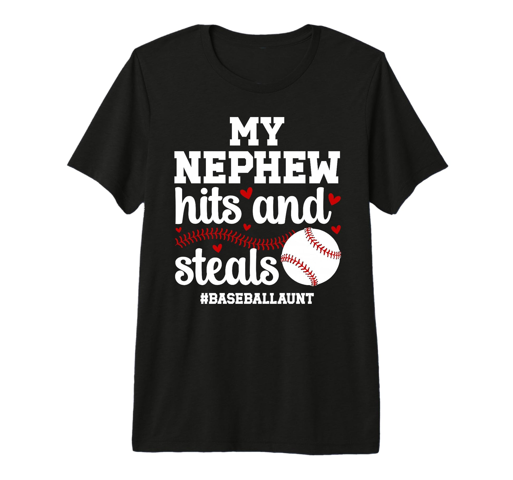 My Nephew Baseball Aunt Baseball Player T-Shirt - Trendy Graphic Unisex - T-Shirt, Sweatshirt, Hoodie