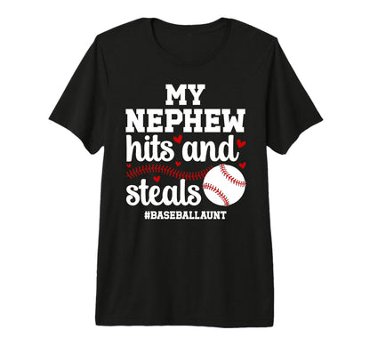 My Nephew Baseball Aunt Baseball Player T-Shirt - Trendy Graphic Unisex - T-Shirt, Sweatshirt, Hoodie