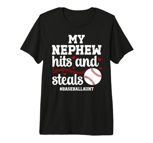 My Nephew Baseball Aunt Baseball Player T-Shirt - Trendy Graphic Unisex - T-Shirt, Sweatshirt, Hoodie