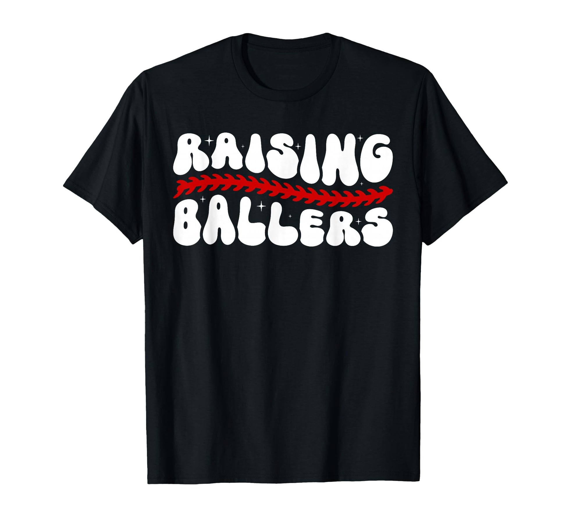 Raising Ballers Groovy Baseball T-Shirt - Aesthetic Graphic Unisex - T-Shirt, Sweatshirt, Hoodie