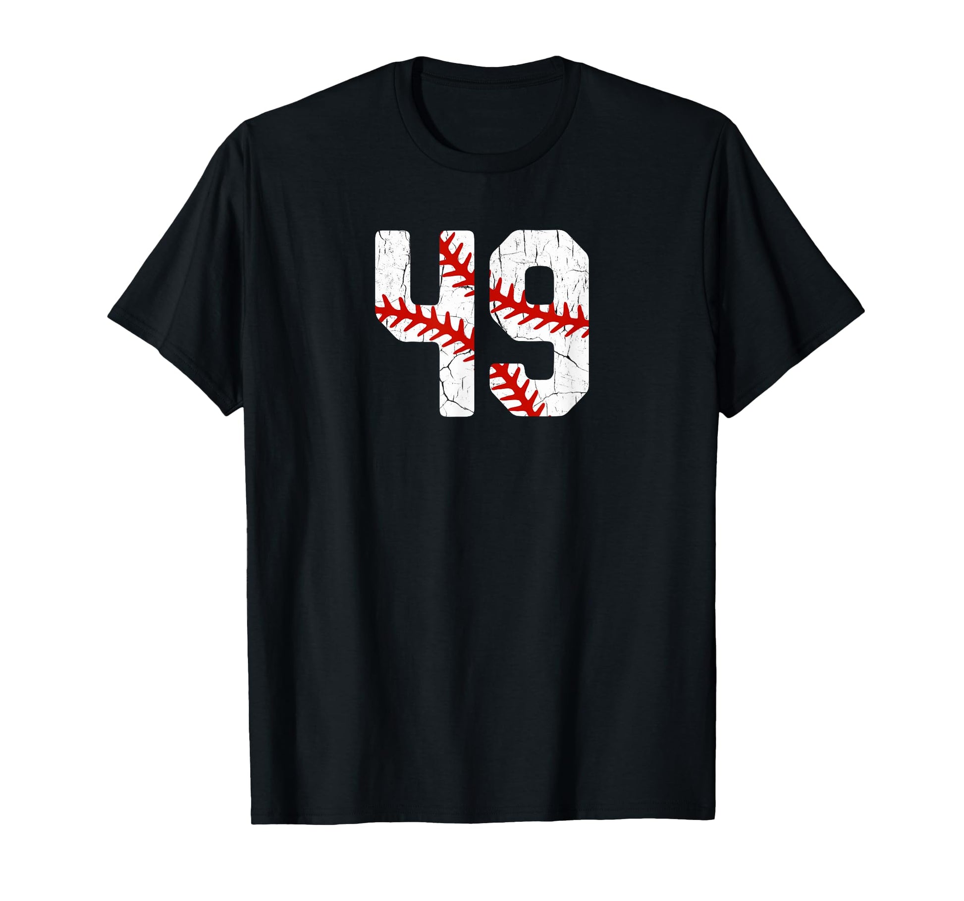 Baseball Player Jersey Number 49 49 Proud T-Shirt - Unique Graphic Unisex - T-Shirt, Sweatshirt, Hoodie