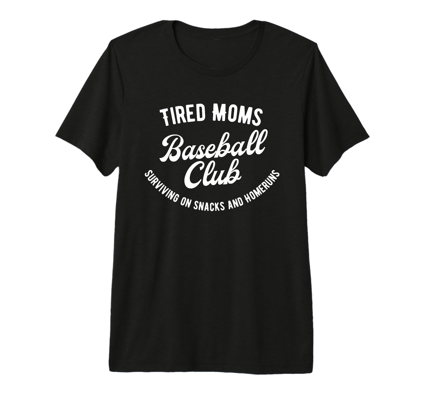 Tired Moms Baseball Club Tri Blend T-Shirt - Trendy Graphic for Adults - T-Shirt, Sweatshirt, Hoodie