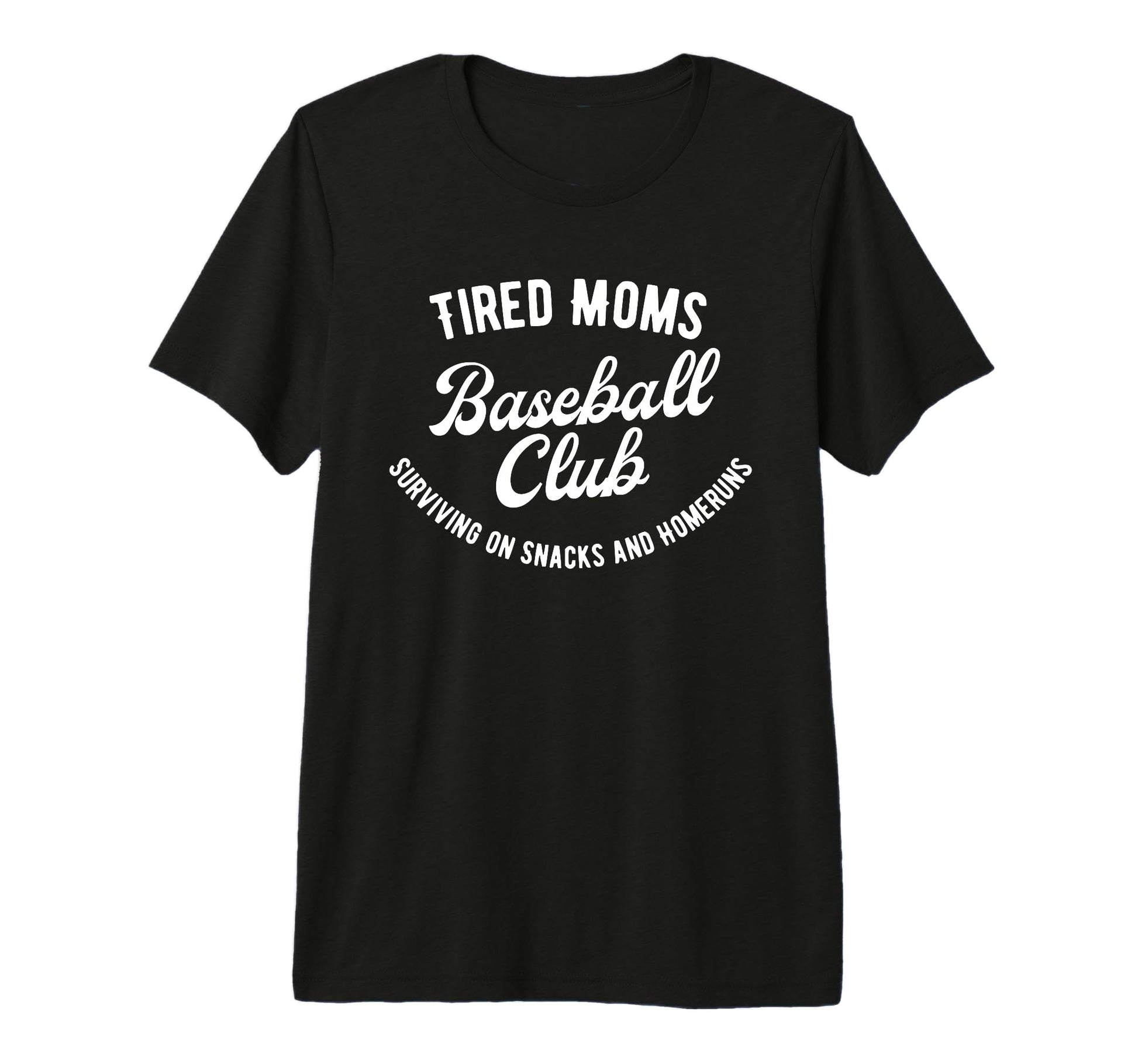 Tired Moms Baseball Club Tri Blend T-Shirt - Trendy Graphic for Adults - T-Shirt, Sweatshirt, Hoodie