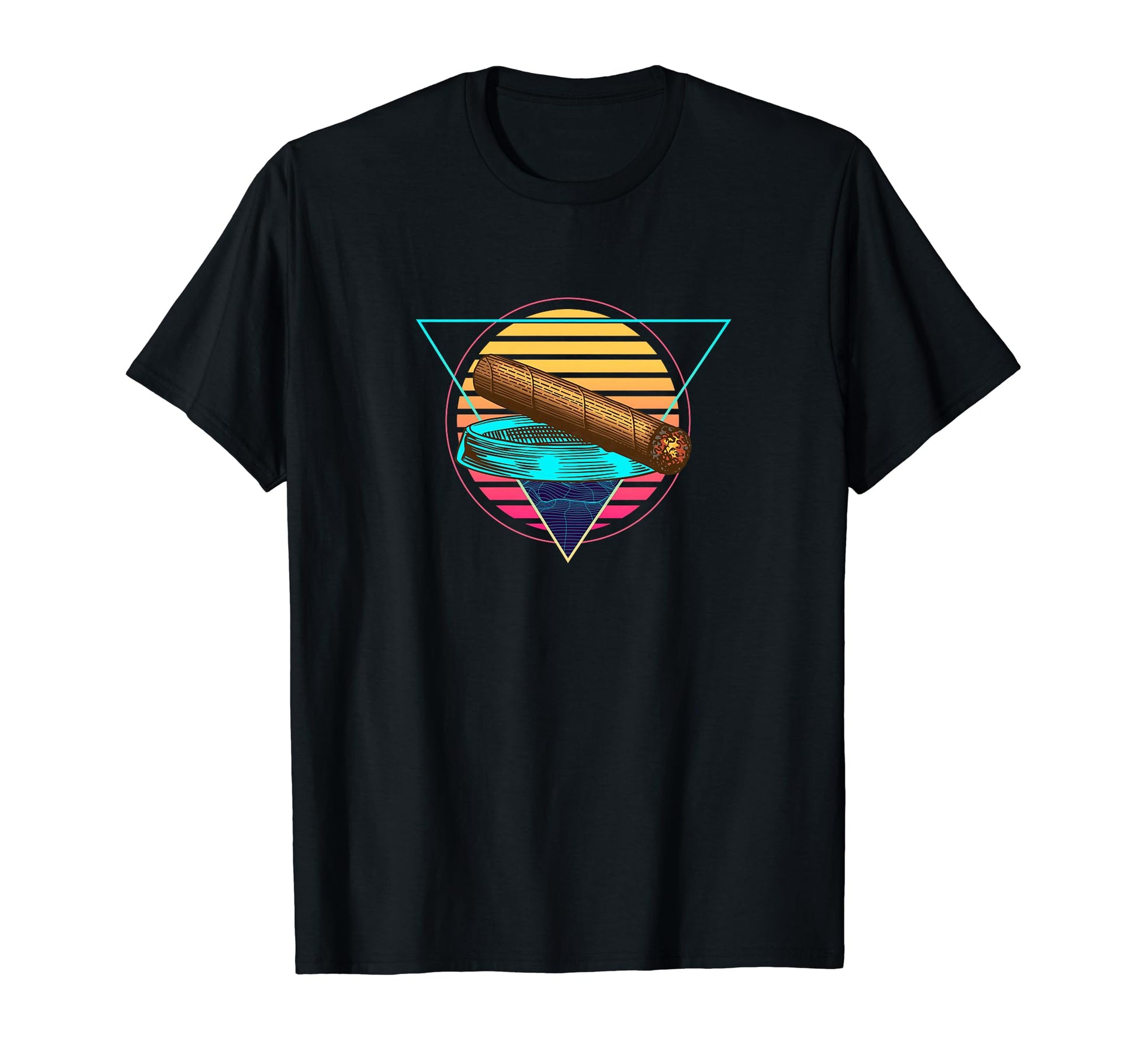 Futuristic Synthwave Vaporwave Cigar T-Shirt - Streetwear Style Men Women - T-Shirt, Sweatshirt, Hoodie