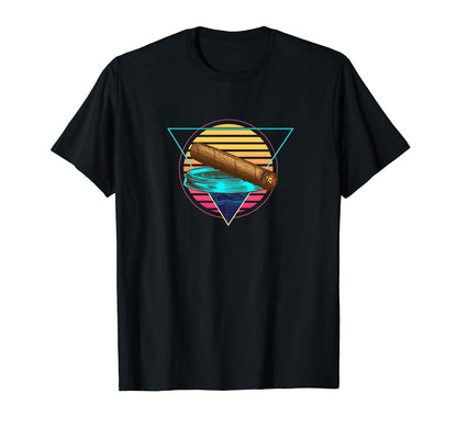 Futuristic Synthwave Vaporwave Cigar T-Shirt - Streetwear Style Men Women - T-Shirt, Sweatshirt, Hoodie