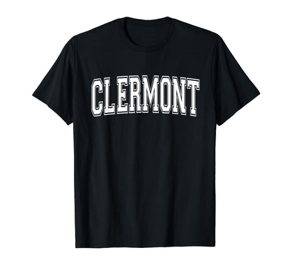 Clermont Fl Florida Usa Sports Varsity T-Shirt - Custom Art Print Men Women - T-Shirt, Sweatshirt, Hoodie