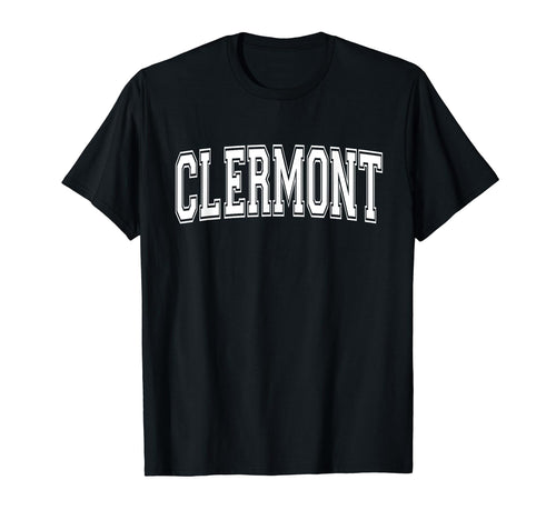 Clermont Fl Florida Usa Sports Varsity T-Shirt - Custom Art Print Men Women - T-Shirt, Sweatshirt, Hoodie