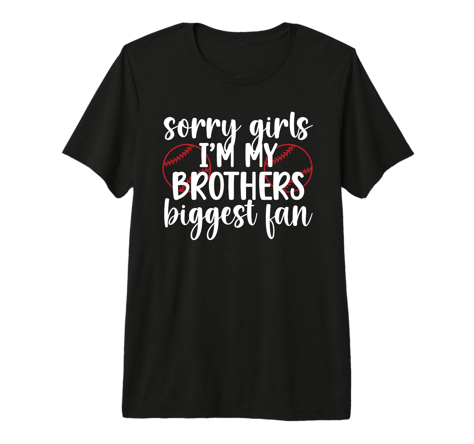 Biggest Fan Baseball Sister Baseball T-Shirt - Novelty Apparel for Adults - T-Shirt, Sweatshirt, Hoodie