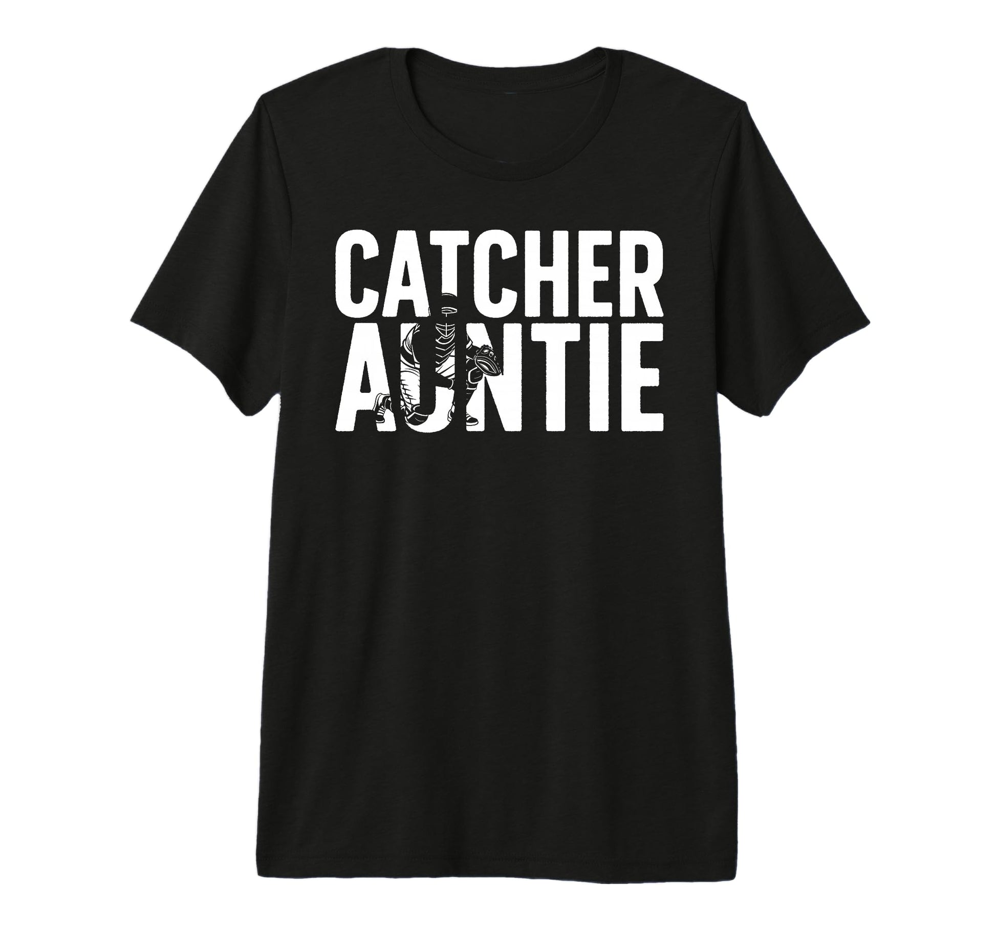 Baseball Catcher Auntie Baseball Catcher T-Shirt - Graphic Print Men Women - T-Shirt, Sweatshirt, Hoodie