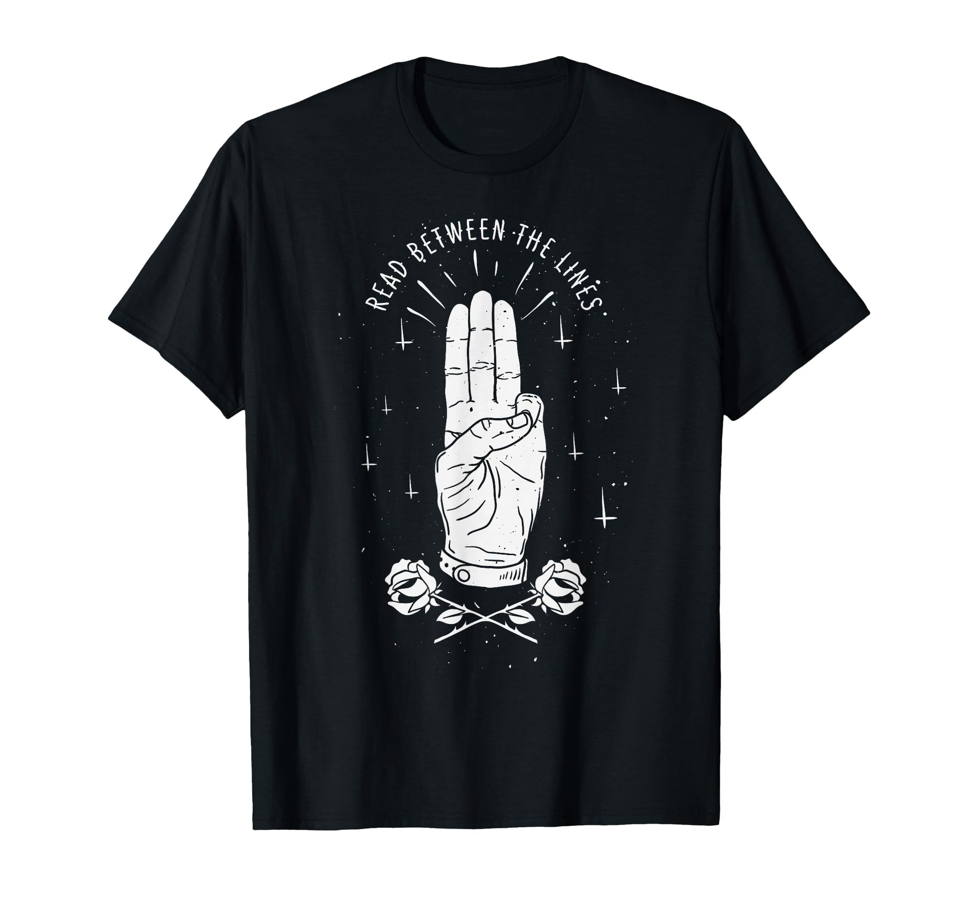 Read Between Lines Aesthetic Edgy T-Shirt - Minimalist Print Men Women - T-Shirt, Sweatshirt, Hoodie