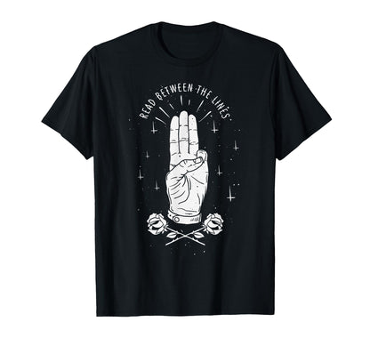Read Between Lines Aesthetic Edgy T-Shirt - Minimalist Print Men Women - T-Shirt, Sweatshirt, Hoodie