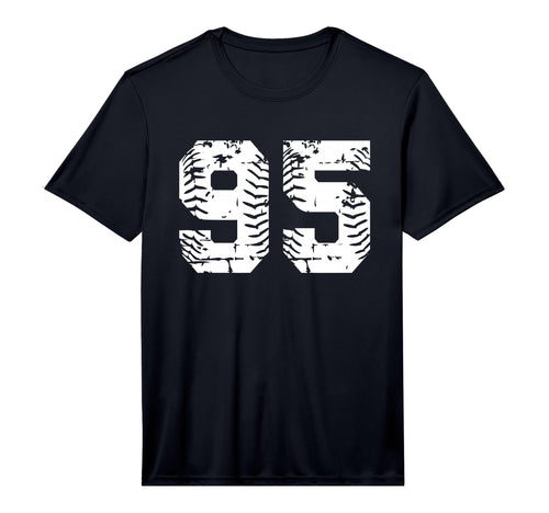 Number 95 Softball Baseball Number T-Shirt - Trendy Graphic Men Women - T-Shirt, Sweatshirt, Hoodie