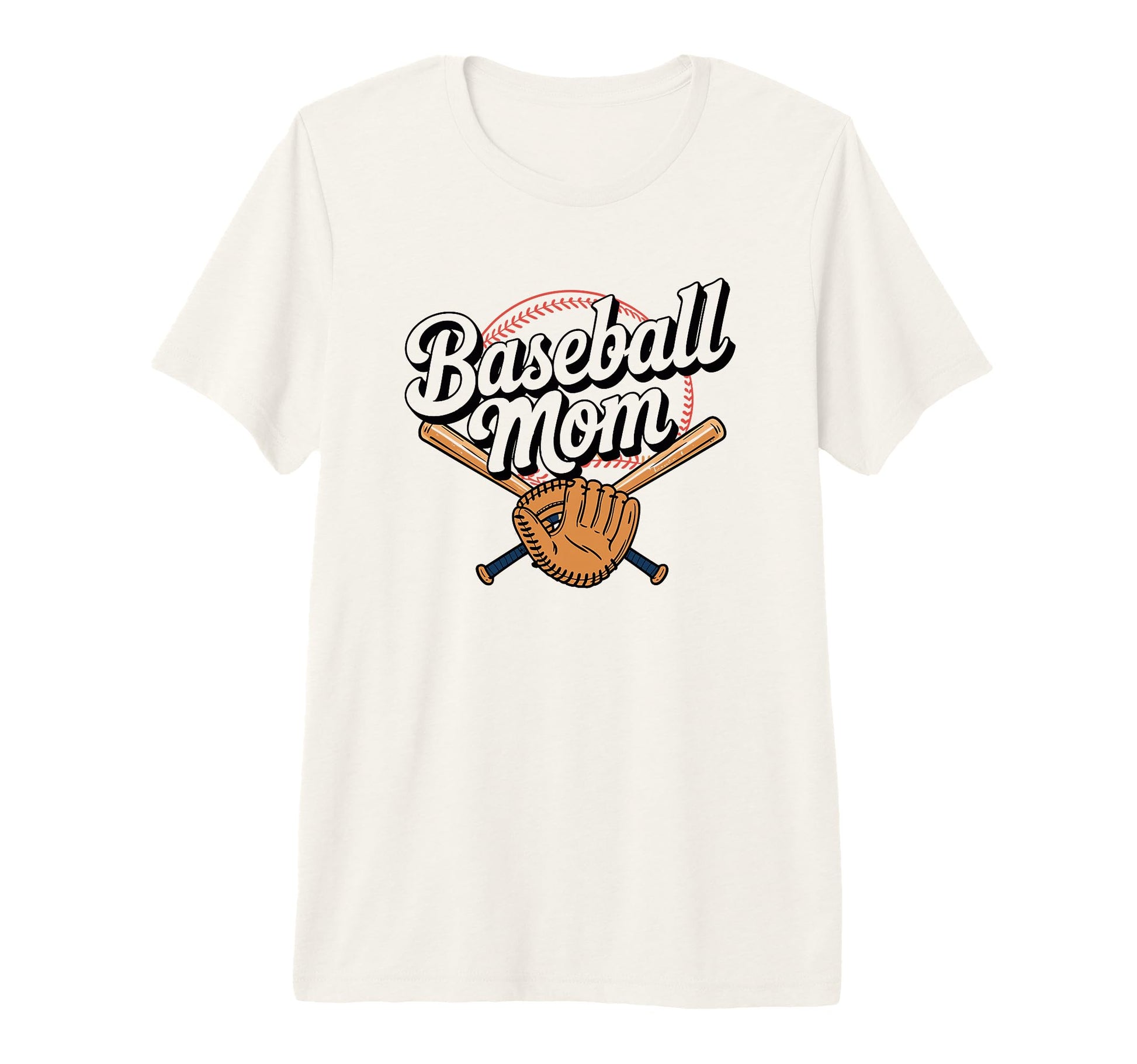 Baseball Mom Game Day Tri Blend T-Shirt - Graphic Print Unisex - T-Shirt, Sweatshirt, Hoodie