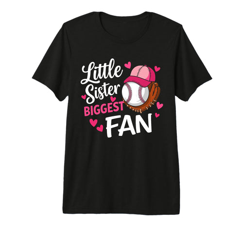 Funny Little Sister Biggest Fan Bow T-Shirt - Custom Art Print Men Women - T-Shirt, Sweatshirt, Hoodie
