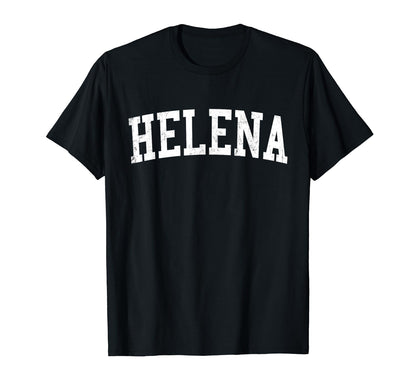 Helena Al Distressed White Varsity T-Shirt - Novelty Apparel for Adults - T-Shirt, Sweatshirt, Hoodie