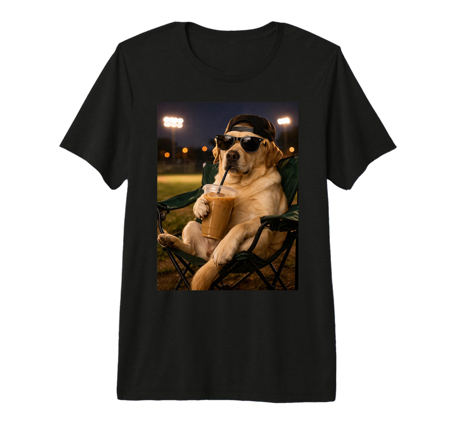 Labrador Retriever Ballfield Baseball T-Shirt - Graphic Print Men Women - T-Shirt, Sweatshirt, Hoodie