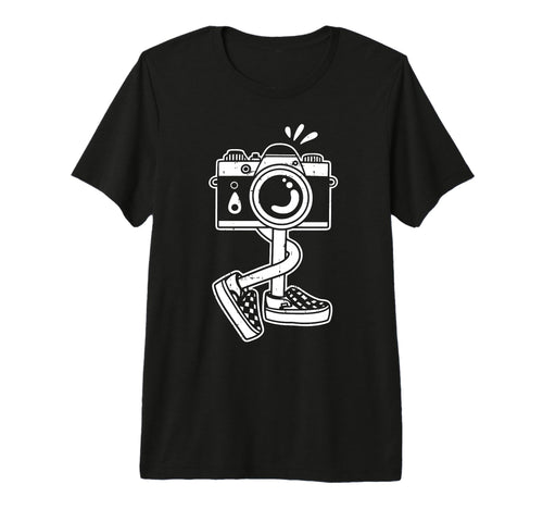 Funny Camera Costume Photographer T-Shirt - Minimalist Print Men Women - T-Shirt, Sweatshirt, Hoodie