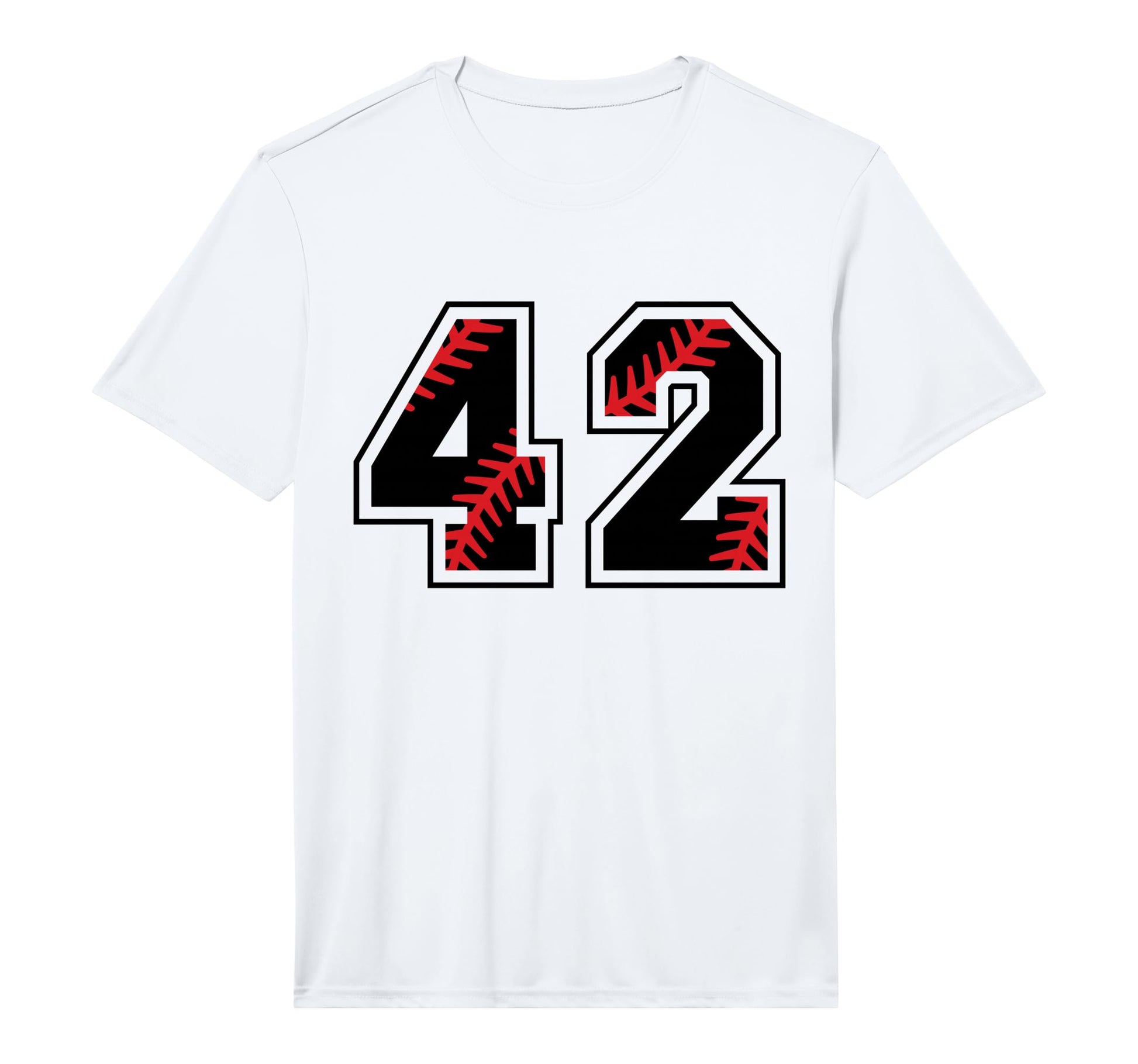 Baseball Softball Number 42 Performance T-Shirt - Unique Graphic for Adults - T-Shirt, Sweatshirt, Hoodie