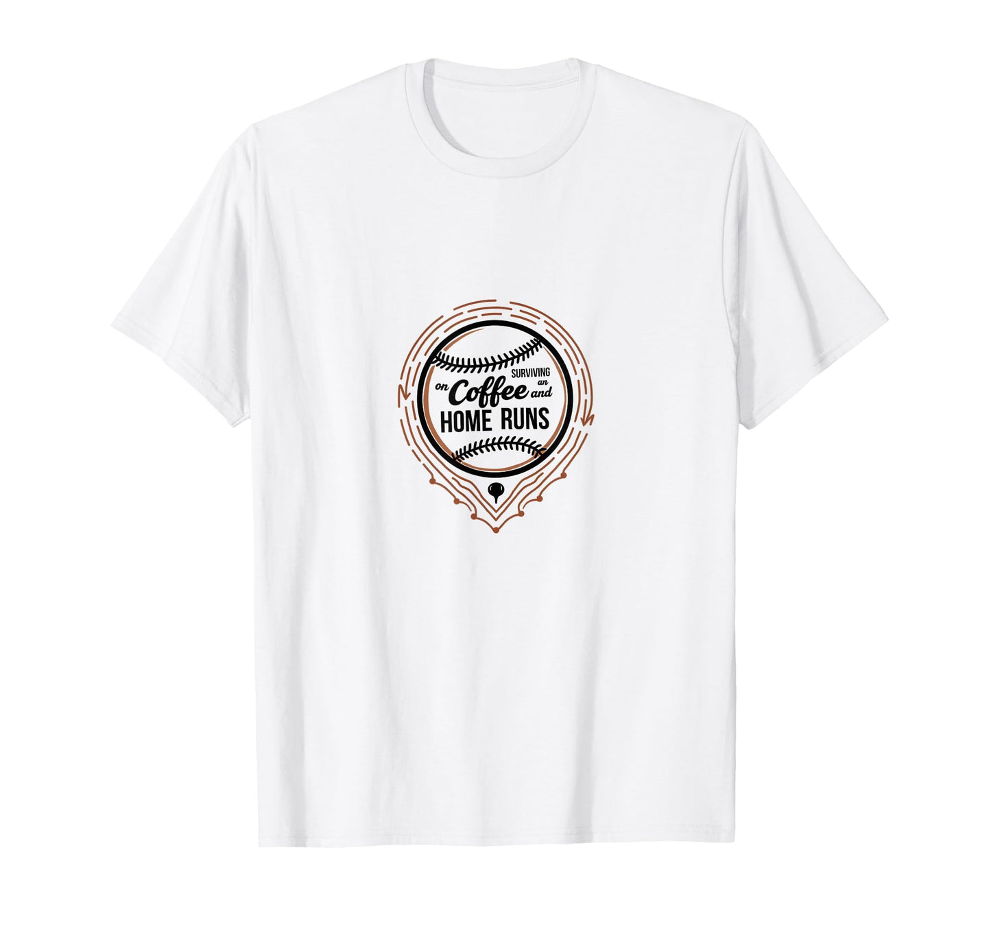 Baseball Mom Coffee And Home Runs Sweatshirt - Minimalist Print for Adults - T-Shirt, Sweatshirt, Hoodie