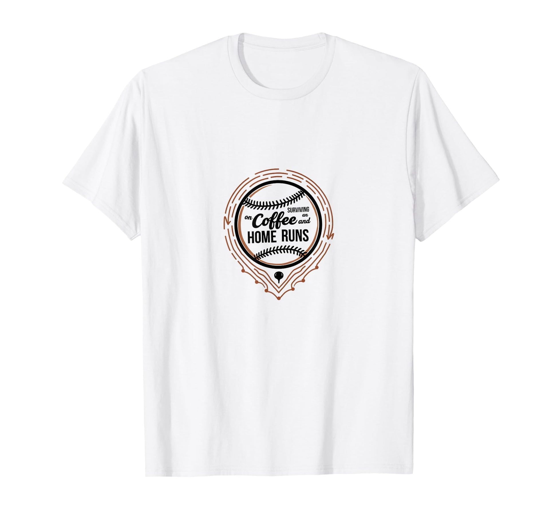 Baseball Mom Coffee And Home Runs Sweatshirt - Minimalist Print for Adults - T-Shirt, Sweatshirt, Hoodie