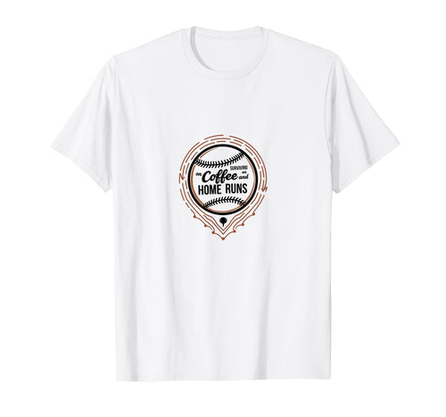 Baseball Mom Coffee And Home Runs Sweatshirt - Minimalist Print for Adults - T-Shirt, Sweatshirt, Hoodie