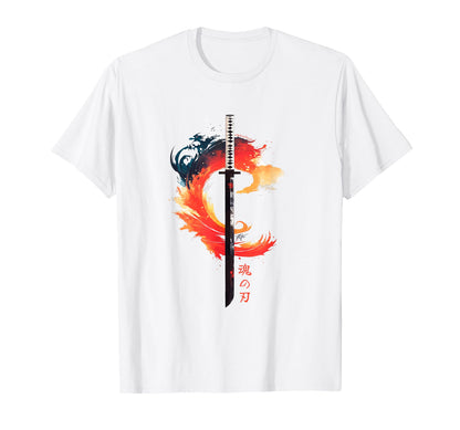 Samurai Blade Japanese Katana T-Shirt - Trendy Graphic for Adults - T-Shirt, Sweatshirt, Hoodie