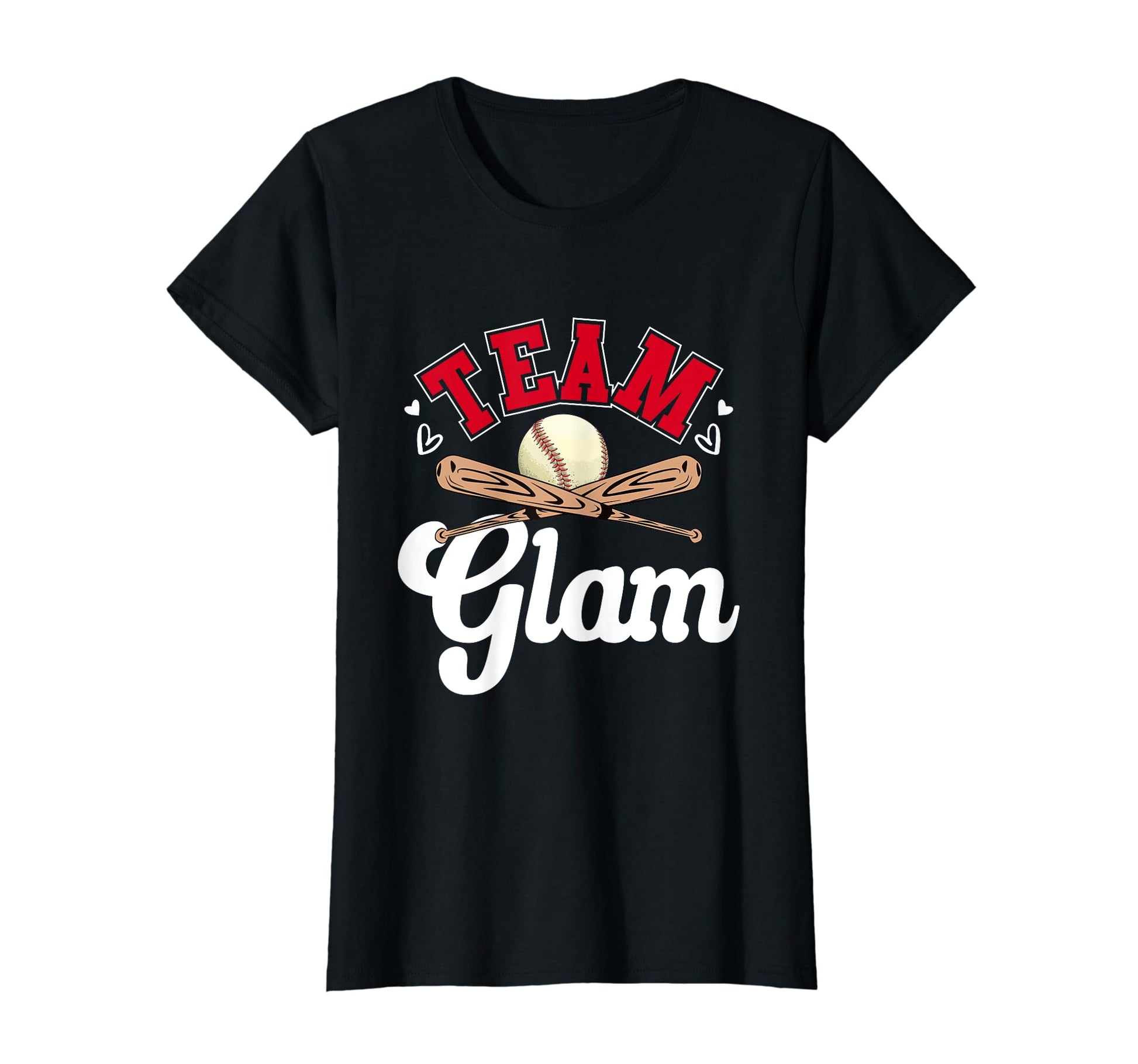 Team Glam Mothers Day Baseball T-Shirt - Aesthetic Graphic for Adults - T-Shirt, Sweatshirt, Hoodie