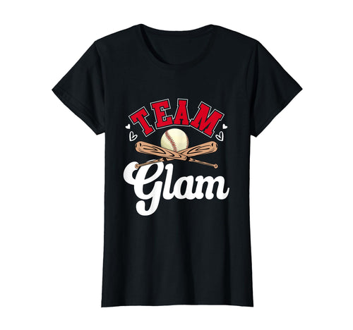 Team Glam Mothers Day Baseball T-Shirt - Aesthetic Graphic for Adults - T-Shirt, Sweatshirt, Hoodie