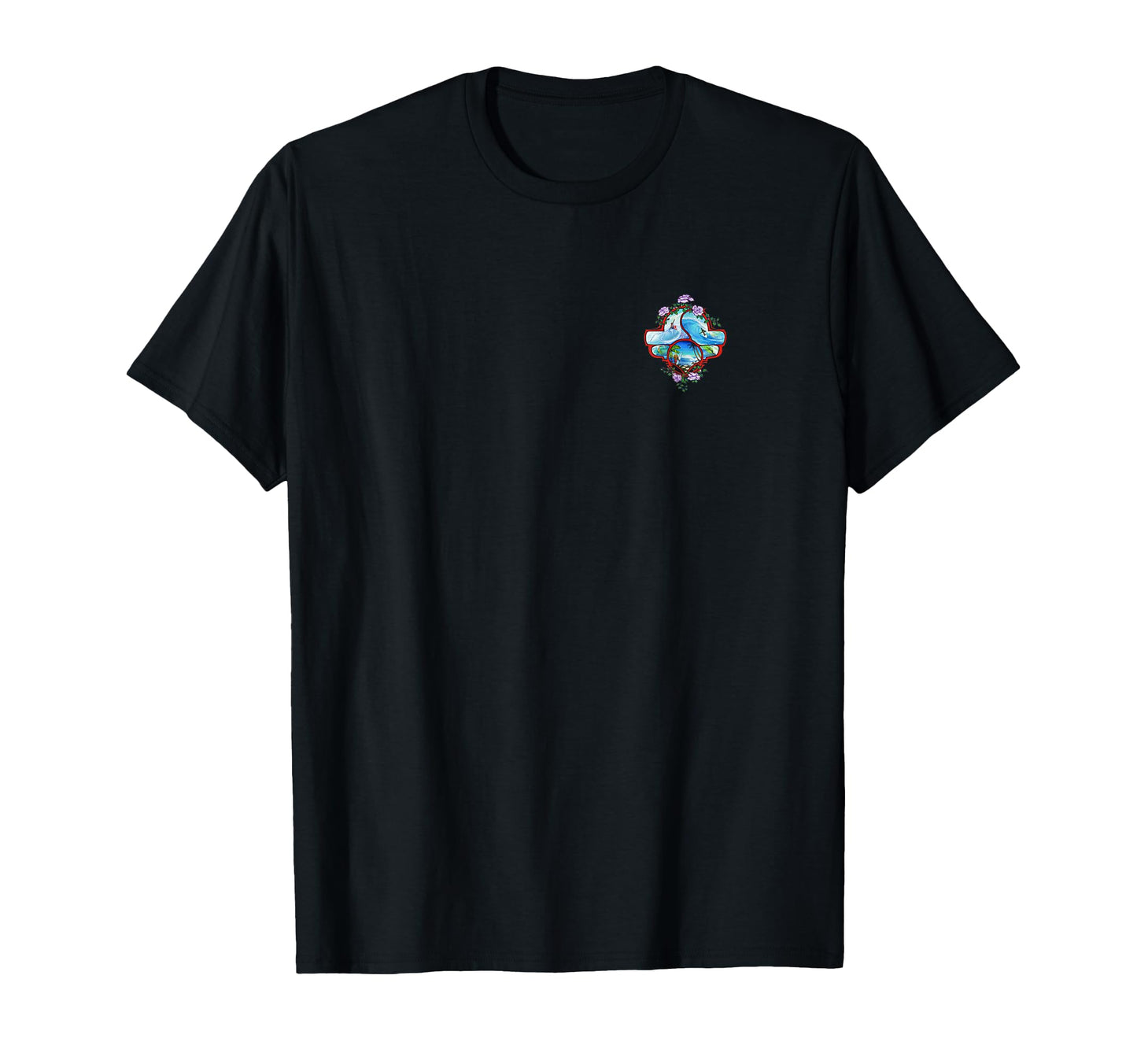 Surfing Front Back 70S Surf Art T-Shirt - Graphic Print Unisex - T-Shirt, Sweatshirt, Hoodie